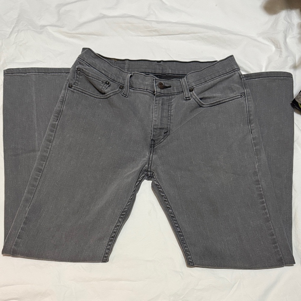🦋Levi's Gray Slim Straight Men's Jeans For teens size 32x30